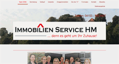 Desktop Screenshot of immobilien-service-hm.de