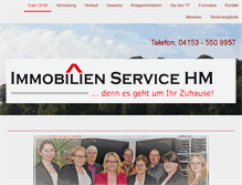 Tablet Screenshot of immobilien-service-hm.de